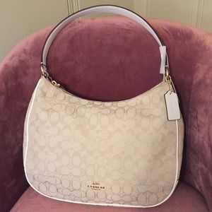 New Coach (F29959) Signature Canvas Shoulder Bag.